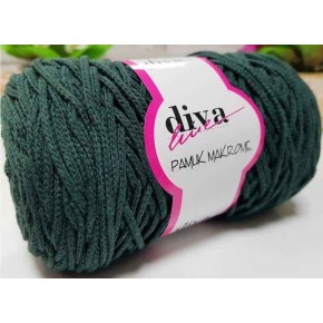 Çanta Aksesuar Diva Pamuk Makrome Zümrüt Yeşili (Kalın)