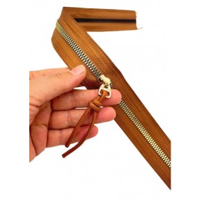 Çanta Aksesuar Düğüm Başlıklı Fermuar 40 Cm Light Gold Metal Taba Renk