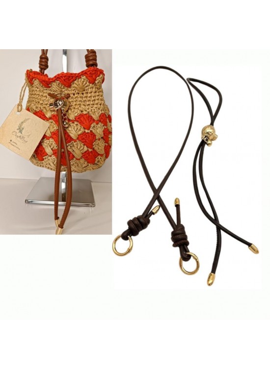 Çanta Aksesuar Düğüm Model Büzgülü Çanta Seti Koyu Kahve