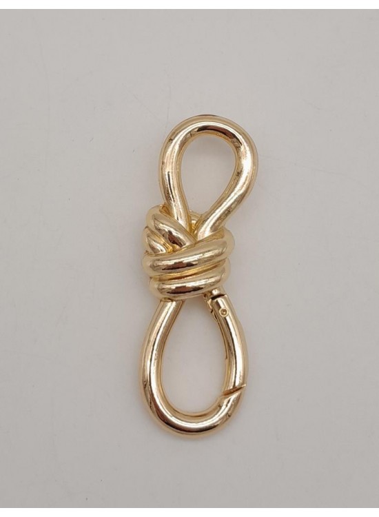 Çanta Aksesuar Düğüm Model Light Gold Renk Yaylı Halka 1 Adet