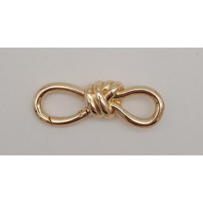 Çanta Aksesuar Düğüm Model Light Gold Renk Yaylı Halka 1 Adet