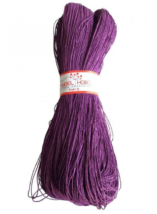 Çanta Aksesuar Eflatun Renk Kağıt İp 500 Gr Çanta Aksesuar Eflatun Renk Kağıt İp 500 Gr