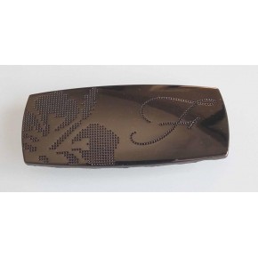 Çanta Aksesuar Etamin Desen Füme Plaka Süs