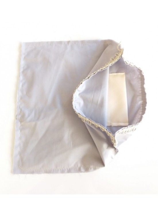 Çanta Aksesuar Fermuarsız 28X28 Cm Dikilmiş Astar Açık Gri