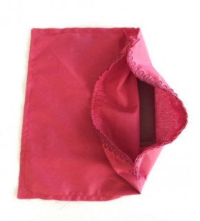 Çanta Aksesuar Fermuarsız 28X28 Cm Dikilmiş Astar Bordo