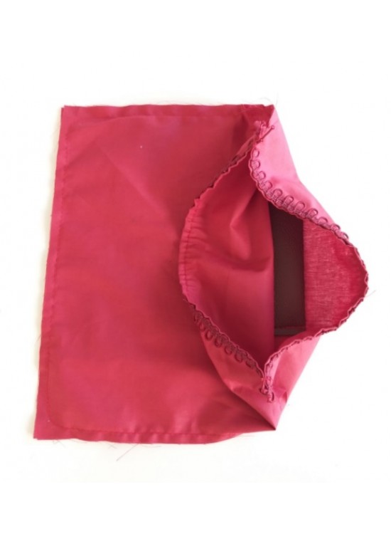 Çanta Aksesuar Fermuarsız 28X28 Cm Dikilmiş Astar Bordo