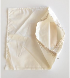 Çanta Aksesuar Fermuarsız 28X28 Cm Dikilmiş Astar Krem