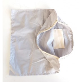 Çanta Aksesuar Fermuarsız 38X38 Cm Dikilmiş Astar Açık Gri