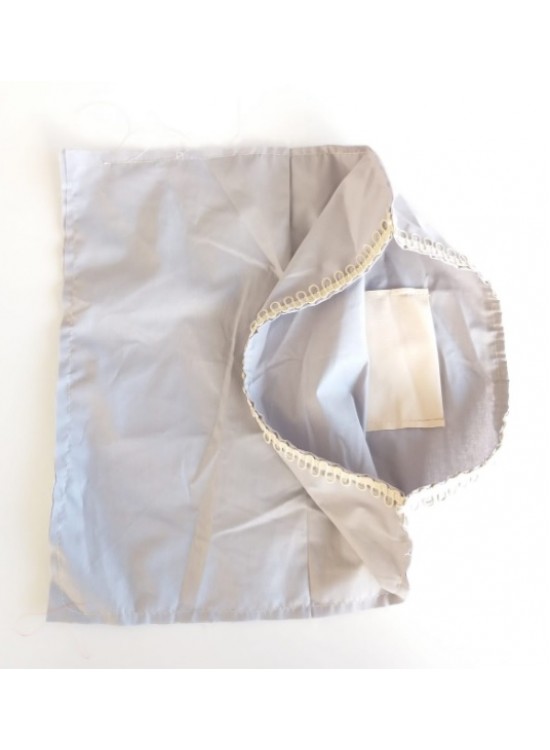 Çanta Aksesuar Fermuarsız 38X38 Cm Dikilmiş Astar Açık Gri