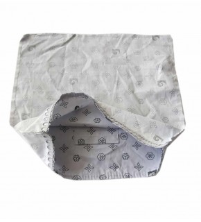 Çanta Aksesuar Fermuarsız 38X38 Cm Dikilmiş Astar Açık Gri Pc Desen