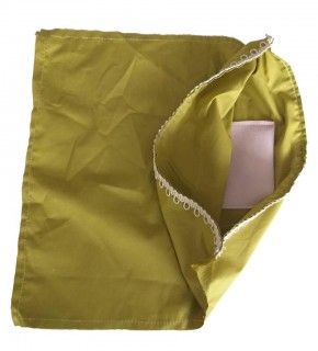 Çanta Aksesuar Fermuarsız 38X38 Cm Dikilmiş Astar Fıstık Yeşili