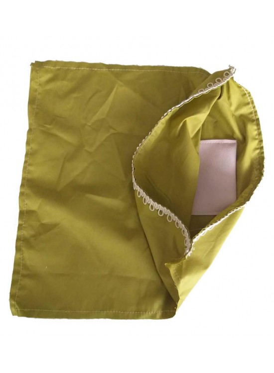 Çanta Aksesuar Fermuarsız 38X38 Cm Dikilmiş Astar Fıstık Yeşili