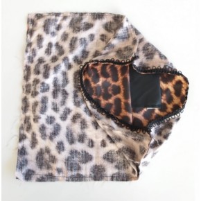 Çanta Aksesuar Fermuarsız 38X38 Cm Dikilmiş Astar Leopar