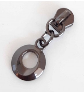 Çanta Aksesuar Füme Fermuar Başı (Yuvarlak Model)