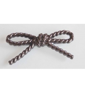 Çanta Aksesuar Füme İnce Fiyonk Plaka Süs