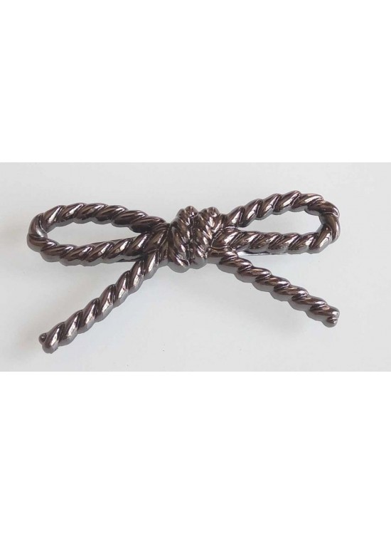 Çanta Aksesuar Füme İnce Fiyonk Plaka Süs