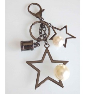 Çanta Aksesuar Füme İncili Süs