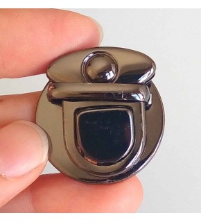 Çanta Aksesuar Füme Kilit Küçük Yuvarlak 3 Cm No:68