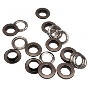 Çanta Aksesuar Füme Renk 10'Lu Kuşgözü Kapsül 24 Numara (İç Ölçüsü 1 cm )