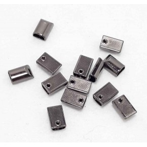 Çanta Aksesuar Füme Renk Fermuar Stop, Büzgü Ucu (10 Adet)