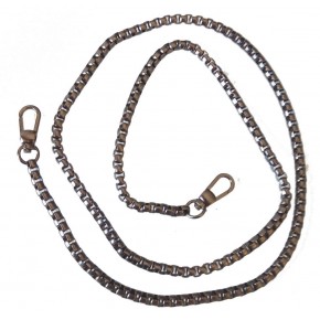 Çanta Aksesuar Füme Renk Kare Model Çanta Zinciri (1 Metre)