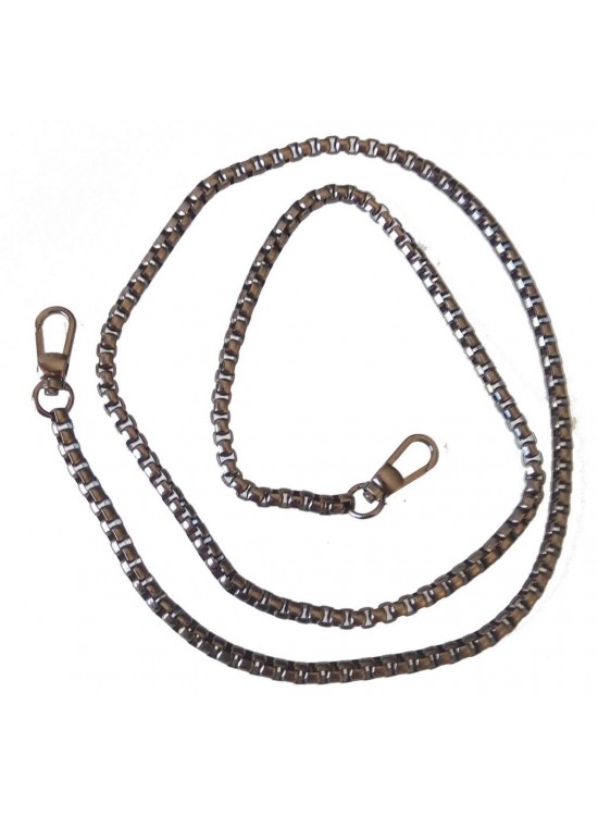 Çanta Aksesuar Füme Renk Kare Model Çanta Zinciri (1 Metre)