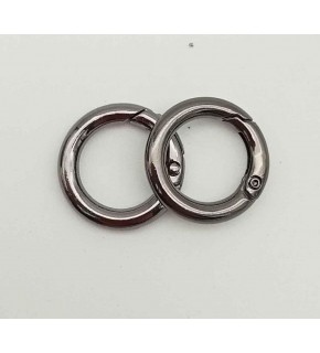 Çanta Aksesuar Füme Renk Mini Yaylı Halka 2'Li