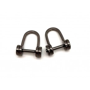 Çanta Aksesuar Füme Renk Vidalı Kulpluk 2 Adet