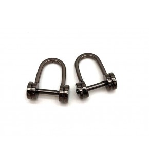 Çanta Aksesuar Füme Renk Vidalı Kulpluk 2 Adet