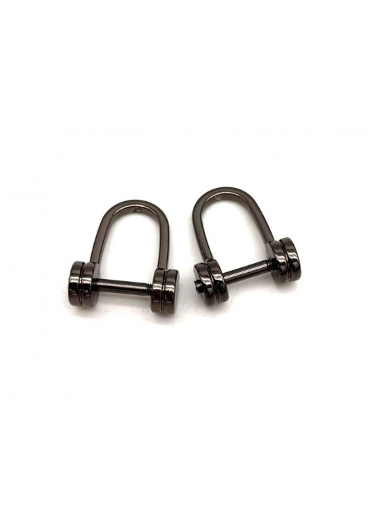 Çanta Aksesuar Füme Renk Vidalı Kulpluk 2 Adet