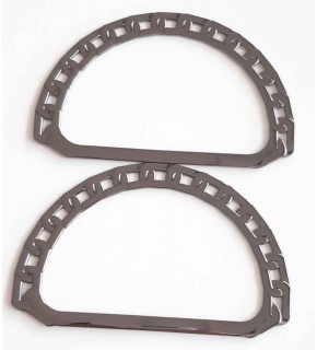 Çanta Aksesuar Füme Renk, Zincir Görünümlü Metal Çanta Sapı