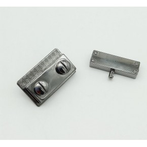 Çanta Aksesuar Füme Vidalı Çanta Kilidi 3.5x2.7cm