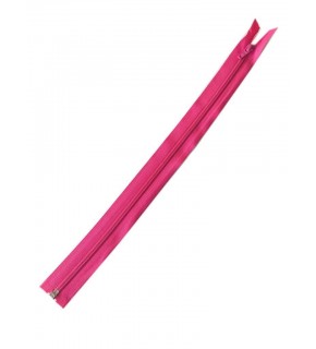 Çanta Aksesuar Fuşya Renk 40 Cm Plastik Diş Fermuar Fd26