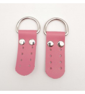 Çanta Aksesuar Fuşya Tek Kat Suni Deri Sapucu Böce Gümüş Metalli