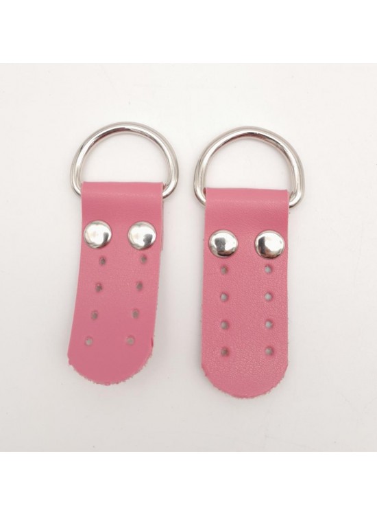 Çanta Aksesuar Fuşya Tek Kat Suni Deri Sapucu Böce Gümüş Metalli