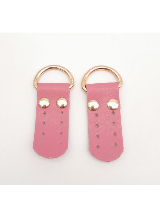 Çanta Aksesuar Fuşya Tek Kat Suni Deri Sapucu Böce Light Gold Metalli