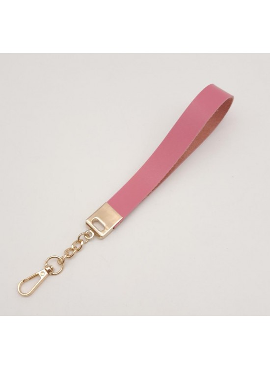 Çanta Aksesuar Fuşya Tek Kat Suni Deri Zincirli Elcik Light Gold Metal