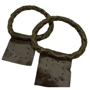 Çanta Aksesuar Gerçek Deri 13 cm Nova Yuvarlak Model Haki Yeşil Renk  Çift Çanta Sapı