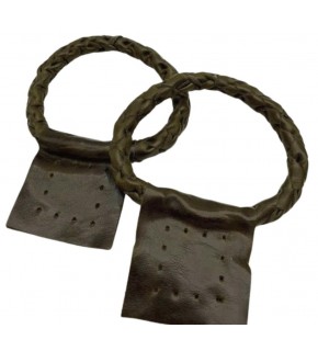 Çanta Aksesuar Gerçek Deri 13 cm Nova Yuvarlak Model Haki Yeşil Renk  Çift Çanta Sapı