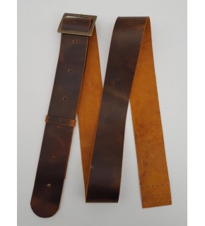 Çanta Aksesuar Gerçek Deri 130x5 cm Ayarlanabilir Çanta Sapı Crazy Oil Hardal Sarı Antik Metalli