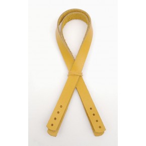 Çanta Aksesuar Gerçek Deri 35x1.2 cm Limon Küfü Renk Çift Çanta Sapı