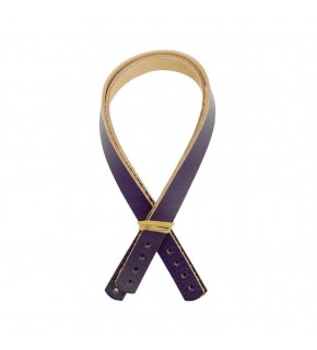 Çanta Aksesuar Gerçek Deri 35x1.2 cm Mor Renk Çift Çanta Sapı