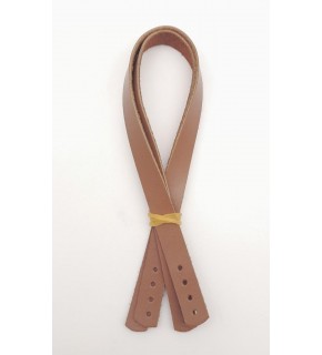 Çanta Aksesuar Gerçek Deri 35x1.2 cm Sütlü Kahve Renk Çift Çanta Sapı