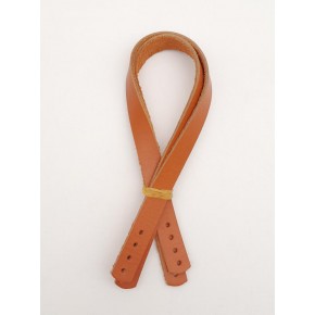 Çanta Aksesuar Gerçek Deri 35x1.2 cm Turuncu Taba Renk Çift Çanta Sapı