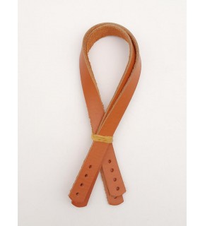 Çanta Aksesuar Gerçek Deri 35x1.2 cm Turuncu Taba Renk Çift Çanta Sapı