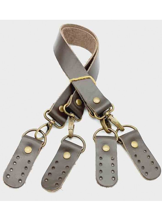 Çanta Aksesuar Gerçek Deri 55 Cm Koyu Kahve Renk Çift Sap Misu Model (Antik Metal) Çanta Aksesuar Gerçek Deri 55 Cm Koyu Kahve Renk Çift Sap Misu Model (Antik Metal)