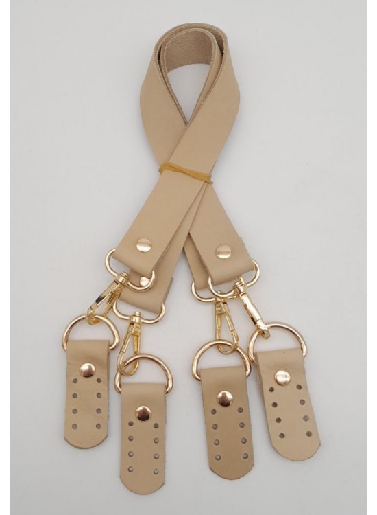 Çanta Aksesuar Gerçek Deri 55 Cm Misu Model Çift Sap Ham Renk Light Gold Metal Çanta Aksesuar Gerçek Deri 55 Cm Misu Model Çift Sap Ham Renk Light Gold Metal