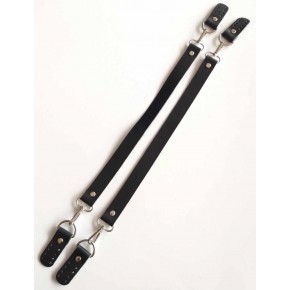 Çanta Aksesuar Gerçek Deri 55 Cm Misu Model Çift Sap Siyah Gümüş Metal