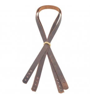 Çanta Aksesuar Gerçek Deri 70x1.2 cm Crazy Oil Hardal Sarı Renk Çift Çanta Sapı