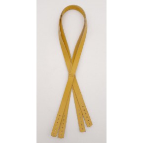 Çanta Aksesuar Gerçek Deri 70x1.2 cm Limon Küfü Renk Çift Çanta Sapı